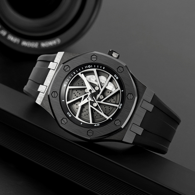 SKMEI 2359 Rolling Dial Spin Car Watch Antique Design Sport Quartz Men Watch Luxury Fashion Style Wristwatch