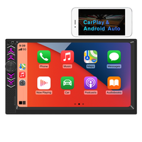 Autoradio Bluetooth 2 DIN 7 pouces, Carplay sans fil, Android Auto, radio FM, USB Type-C, lecteur MP5 double DIN pour voiture