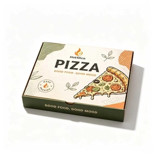 Boîte à pizza personnalisée de 10, 14 et 16 pouces, boîte d'emballage alimentaire en carton ondulé de qualité supérieure pour les services de livraison de repas haut de gamme - Product Image 1