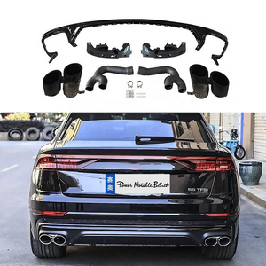 Diffusore posteriore SQ8 per auto Audi q8 refit SQ8 diffusore terminale di scarico scarico auto intera vendita diffusore per Q8 SQ8 labbro posteriore <span class=keywords><strong>2019</strong></span> 2020 2021 - Product Image 2