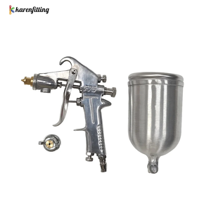 Pistola de Pintura en Aerosol para Automóviles y Piezas de Muebles, Color Plateado, Boquilla de 1.5 mm con Vaso, Pistola de Pintura F-75 con Mango Ajustable - Product Image 4