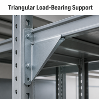 Support d'angle triangulaire en tôle pour pliage et poinçonnage, pour la stabilité des meubles, des armoires et des étagères, quincaillerie de support