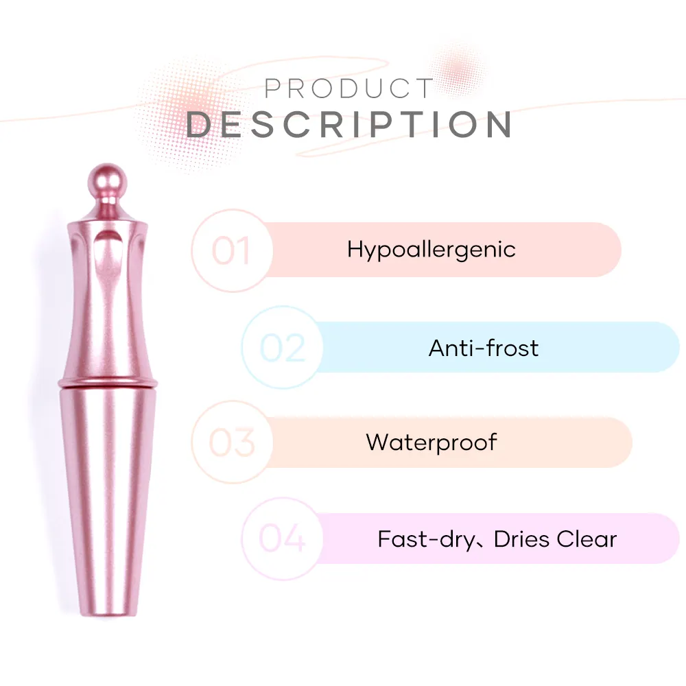 Missgel Lash keo tùy chỉnh nhãn hiệu riêng Vegan 5ml chai không thấm nước giả lông mi keo miễn phí Latex lông mi keo