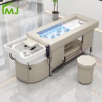 Salon Spa Lavage des cheveux Lit de massage Multifonction Pédicure Thai Shampooing Lit
