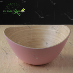 Sustainable Modern <b>Bamboo</b> <b>Bowl</b> Set Customized Color for Home Dining Perfect for Serving Fresh Foods and Snacks - Product Image 1