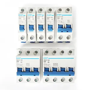 2P DC 1000V Surya Mini Pemutus Sirkuit Beralih DZ47-60 C10 6A 10A 16A 20A 25A 32A 40A 50A 63A DC MCB untuk Sistem PV Fotovoltaik