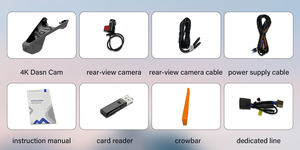 Cámara <span class=keywords><strong>de</strong></span> salpicadero 4K HD, lente dual delantera y trasera <span class=keywords><strong>de</strong></span> <span class=keywords><strong>alta</strong></span> <span class=keywords><strong>calidad</strong></span>, caja negra para coche, Kit <span class=keywords><strong>de</strong></span> cableado <span class=keywords><strong>de</strong></span> estacionamiento 24H, Wifi, Gps, Dashcam para PEUGEOT 3008 - Product Image 3