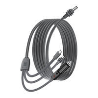 Chargeur de voiture 3-en-1 Starlink V4 DC-DC Type C avec câble d'alimentation de 5 m pour utilisation mobile/camping-car avec satellite de 4e génération