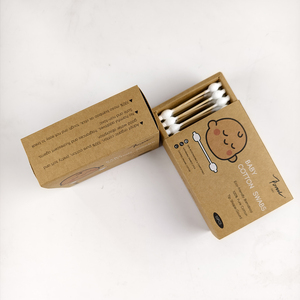 Coton-tiges en bambou jetables à double tête, personnalisables, de haute qualité, pour bébés, usage domestique et maquillage, 55 pièces - Product Image 4