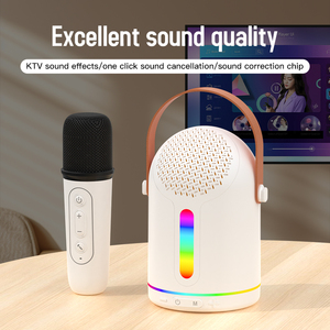 Máquina de Karaokê Mini Yll Hf750 para Crianças e Adultos, Caixa de Som Portátil com Microfone Sem Fio para Festa KTV em Família - Product Image 4