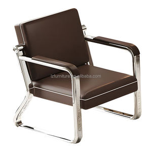 Conjunto de Sofás de Cuero Modernos para Gerentes de Oficina, Buen Precio, Sofá para Oficina Ejecutiva, Sofás Contemporáneos - Product Image 4