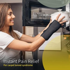 Soporte de Muñeca Personalizado para Uso Nocturno con Férula Ligera y Almohadillas Acolchadas para Dormir, para el Túnel Carpiano y la Artritis - Product Image 3