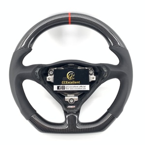 Volante de Cuero y Fibra de Carbono Real Personalizado CCExcellent para <span class=keywords><strong>Porsche</strong></span> Boxster <span class=keywords><strong>986</strong></span> 996 911 Turbo 993 GT2 GT3 Carrera 1997-2004 - Product Image 1