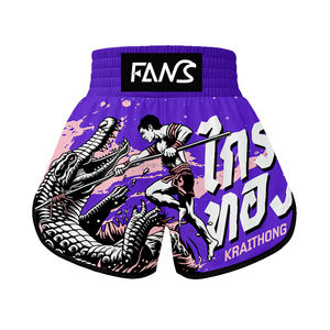 مخصص بالجملة ركلة الملاكمة شورت Mma مع الشقوق معركة عاطفي - Product Image 2