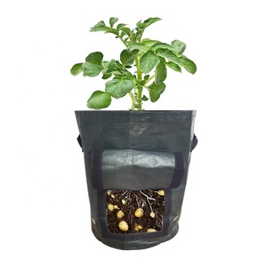 <span class=keywords><strong>Sac</strong></span> de culture double couche en PE avec poignées à rabat pour une récolte facile des pommes de terre, tomates, radis et autres légumes - Product Image 4