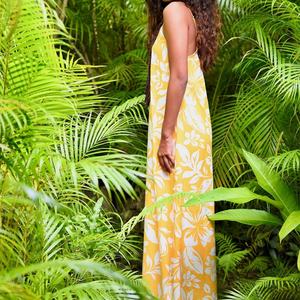 ชุดเดรสทรงสลิปคอวีลายฮาวายฤดูร้อนคุณภาพสูงใหม่ ผ้าเรยอนสั่งทำพิเศษ ดีไซน์หรูหรา - Product Image 4