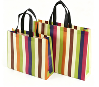 Sac fourre-tout non tissé recyclable en gros, réutilisable, vert, avec logo personnalisé, léger, pour supermarché et commerce communautaire