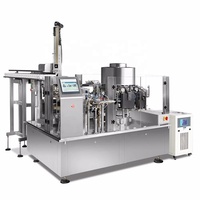 Machine de remplissage et d'emballage rotative sous vide pour sachets préformés de snacks de fruits de mer, à commande PLC automatique, de Wenzhou, Chine
