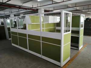 모듈형 사무용 가구 2 4 <span class=keywords><strong>6</strong></span> 8인용 큐비클 워크스테이션 책상 직원용 큐비클 파티션 워크스테이션 학교 사무실용 - Product Image 4