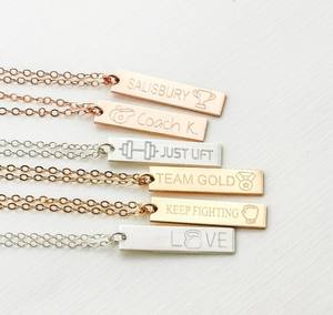 Sapphire — bijoux personnalisés d'équipe de Fitness, <span class=keywords><strong>collier</strong></span> de groupe de salle de sport, poids en gymnastique, bijouterie de motivation, 1500 - Product Image 2