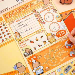 Capybara Eternal Groups Series Scene Game Challenge Sticker 3D Sticker para regalos promocionales - Product Image 3