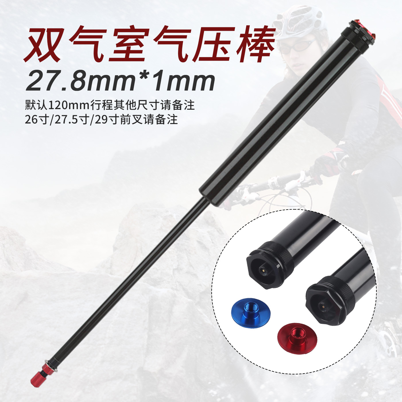 Dual-chamber air chamber rod 27.8*1mm