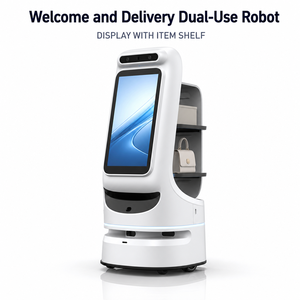 <span class=keywords><strong>Robot</strong></span> <span class=keywords><strong>Camarero</strong></span> de Bienvenida, <span class=keywords><strong>Robot</strong></span> de Recepción y Entrega para Tiendas, para Saludar a los Clientes y Entregar Artículos Pequeños, Nuevo, en Oferta - Product Image 2