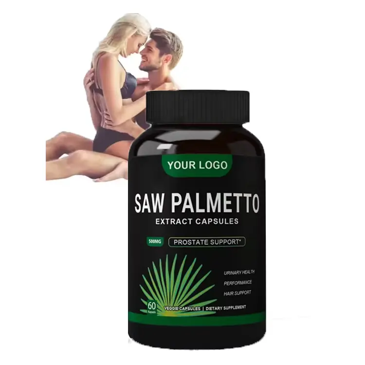 Oem/ODM Vegan thảo dược bổ sung người đàn ông hỗ trợ sức khỏe Saw Palmetto viên nang