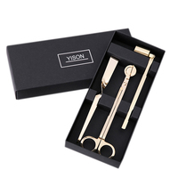 Ensemble d'accessoires pour coupe-mèches de bougies avec logo personnalisé, boîte pour accessoires de bougies