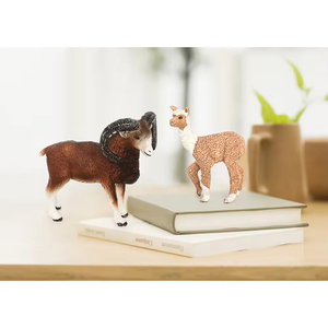 Figurines de ferme éducatives de haute qualité, mouton, alpaga, zoo, modèle de statue, jouets animaux, mouton solide en PVC, modèle statique - Product Image 2