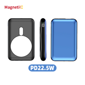 Hot Selling Trending Products 2022 Custom Logo Charging Station 10000mAh Magnetic Wireless Power Bank Promotional Power Banks