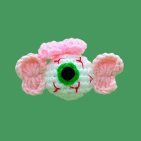 Poupée fantôme au crochet, styles variés, jouet effrayant d'Halloween, figurine amigurumi en coton au lait avec yeux de chauve-souris, cadeaux de fête, cadeau de vacances