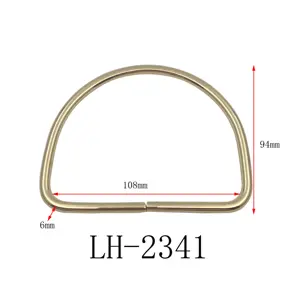 주문 무연 및 nickle 무료 철 금속 D 링 모양 최고의 품질 금속 수하물 가방 손잡이 만들기 가방