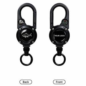 Llavero retráctil <span class=keywords><strong>YOYO</strong></span> de acero de alta calidad con LOGO personalizado, impermeable, antipérdida, para pesca, escalada y brújula - Product Image 1