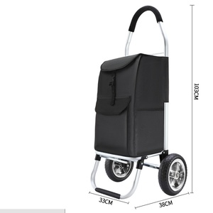 Carritos de supermercado Utilidad de lavandería Diseñado con carrito de compras plegable de escalador de escalera de tres ruedas - Product Image 3
