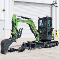 Mini-excavatrice FULCORE 3700 kg à personnalisation complète, haute maniabilité pour la construction