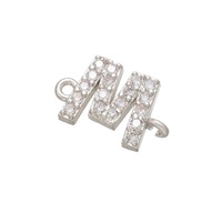 Accesorios de joyería de 18K, A-Z antiguo, iamondletter