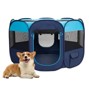 High appearance level multi-specification large portable outdoor pet tent eight panel octagonal cat cage dog enclosure