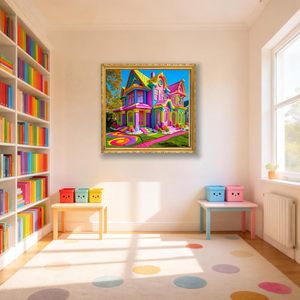 SONGWOOART Set Pittura Diamante 5D Fai da Te Casa delle Caramelle Colorata per Decorazione Casa, Set Pittura Diamante Personalizzabile - Product Image 2