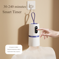 Séchoir à linge électrique portable semi-automatique en plastique, mini, de voyage, séchage rapide, système de suspension détachable, étendoir pliable pour hôtel