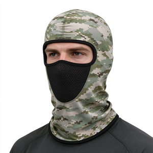 Cagoule de camouflage en maille avec protection UV intégrale du visage 56-58cm Unisexe Moto Cyclisme Sports de plein air - Product Image 1
