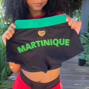 <span class=keywords><strong>Pantaloncini</strong></span> sportivi da <span class=keywords><strong>donna</strong></span> Sexy con stampa di lettere a vita alta Boxer da spiaggia - Product Image 2