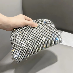 Borsa da sera di design di lusso per <span class=keywords><strong>donna</strong></span> strass <span class=keywords><strong>pochette</strong></span> con manico a spalla e borsa per banchetti - Product Image 1