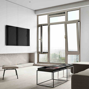 Kính hai lớp kính cố định windowthermal phá vỡ cửa sổ nhôm cách âm bão bằng chứng pháp cửa sổ với màn hình - Product Image 5