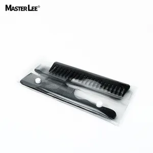 Masterlee new design Custom packaging clear PVC opp comb and scissor holster pouch poly bag with buttons
