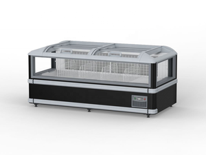 Suministros de supermercado equipo de refrigeración de almacenamiento en frío enfriador de exhibición enfriador abierto vitrina de carne congelador de isla - Product Image 3