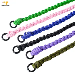 Nylon Small Woven strap cord patch gold ring frosted Premium Cell With Phone Case With Clips For Para Straps