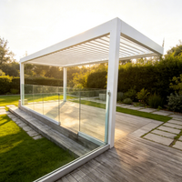 Pergola autoportante extérieure en alliage d'aluminium, écologique et durable, design moderne, pour jardinage, fabrication OEM et ODM sur mesure