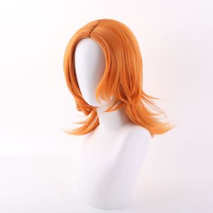 วิกผมสั้นตรงสีส้ม นามิ คอสเพลย์ อนิเมะ สำหรับงานปาร์ตี้ฮาโลวีน ทนความร้อน ขายส่งขนาดเล็ก - Product Image 3