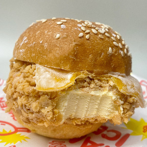 Mới đến bánh hamburger hình trứng muối có hương vị Halal chứng nhận sữa kem bơ-bánh sandwich mặn trong hộp - Product Image 2